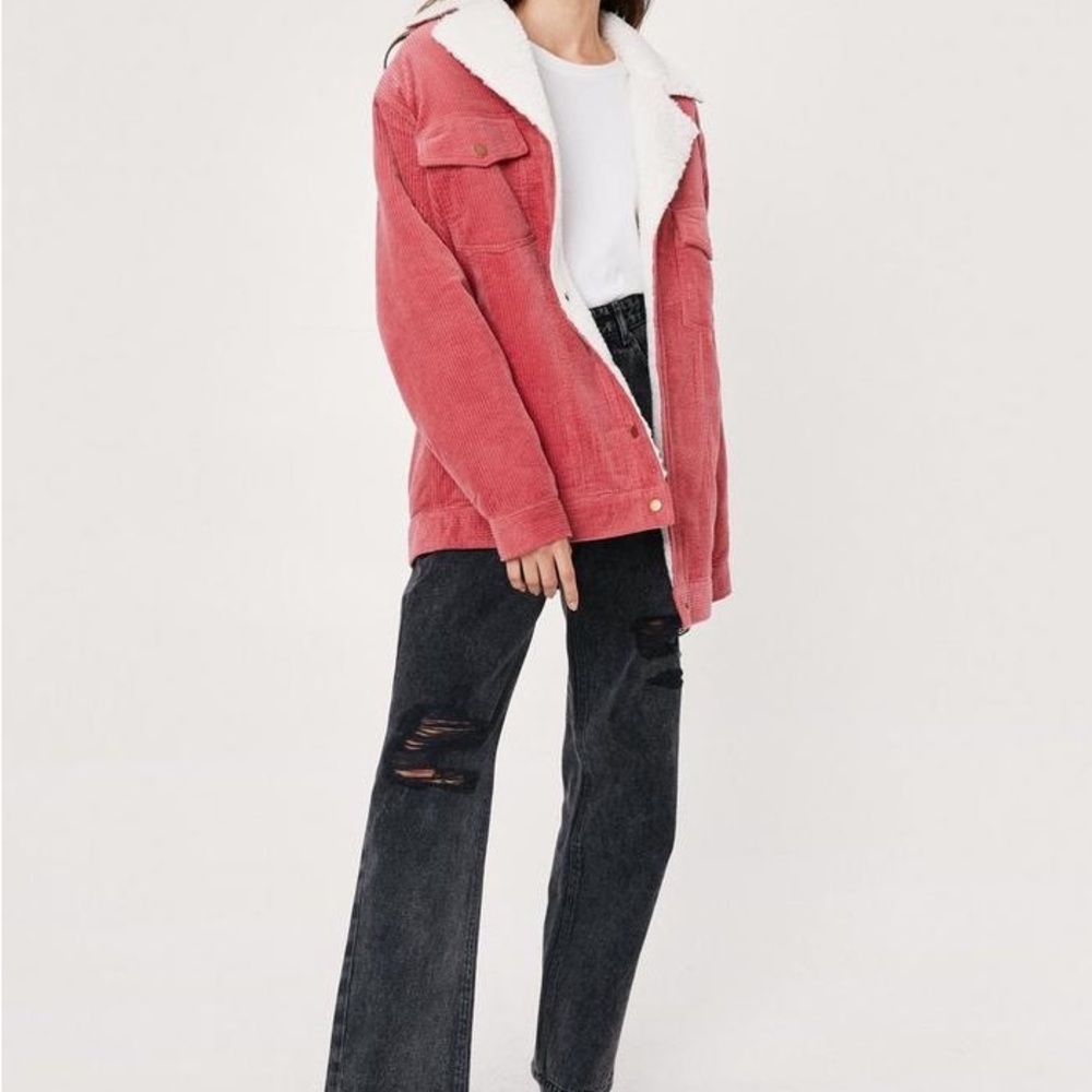 Nasty Gal Corduroy Trucker Bomber Jacket - Picture 2 of 10